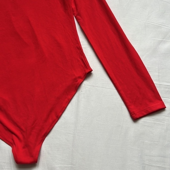 NWT MANGOPOP Long Sleeve Mock Turtle Neck Zip Up Bodysuit - Picture 9 of 10